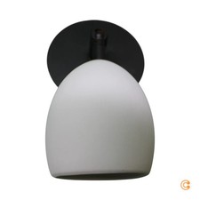 Menzel Wandspot Strahler Keramik Eisen Provence matt dunkelbraun weiß GU10 LED