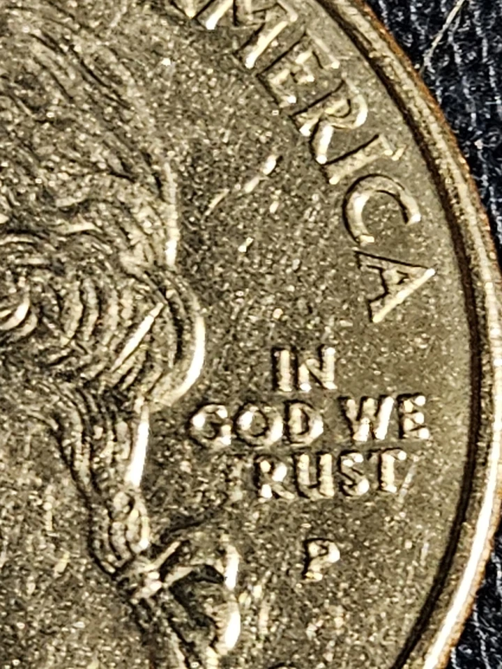 2005 P Quarter Errors " IN GOD WE RUST" Detached Leg - Image 2 of 4