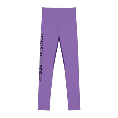 Gracie Equestrian Breeches | purple youth leggings