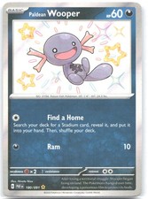 Paldean Wooper Holo Shiny Rare SV: Paldean Fates 180/091 NM Nisota Niso on eBay