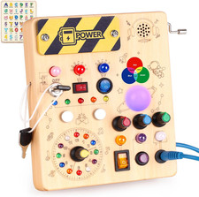 Busy Board, Montessori Toys for 1-3 Years Old Boys  Girls, Sensory Toys for ...