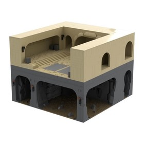 MOC-102310 UCS Castle Palace Throne Room 1:1 Sci-fi Scene Model 4017 Piece