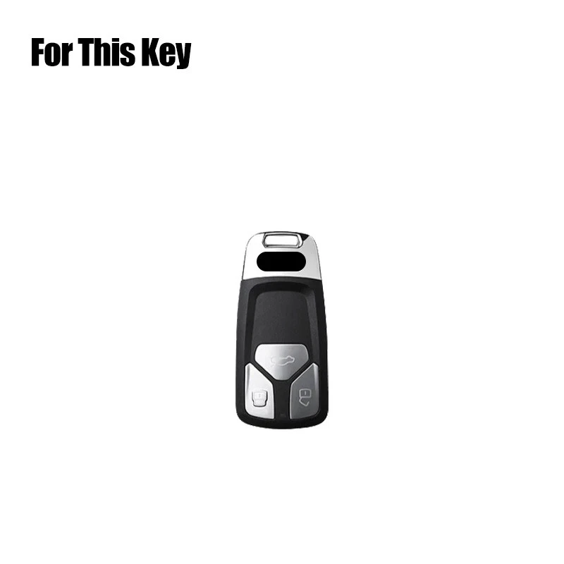 Genuine Leather Car Key Case Cover For Audi A4 A5 S4 S5 B9 Q7 M4 Q5 TT TTS RS - Image 2 of 4