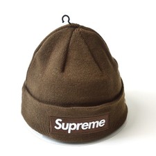 Supreme New Era Box Logo Beanie FW21 Dark Brown