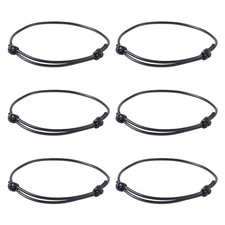 Cheriswelry 50pcs Black Adjustable Bracelet Making Korean Adjustable,