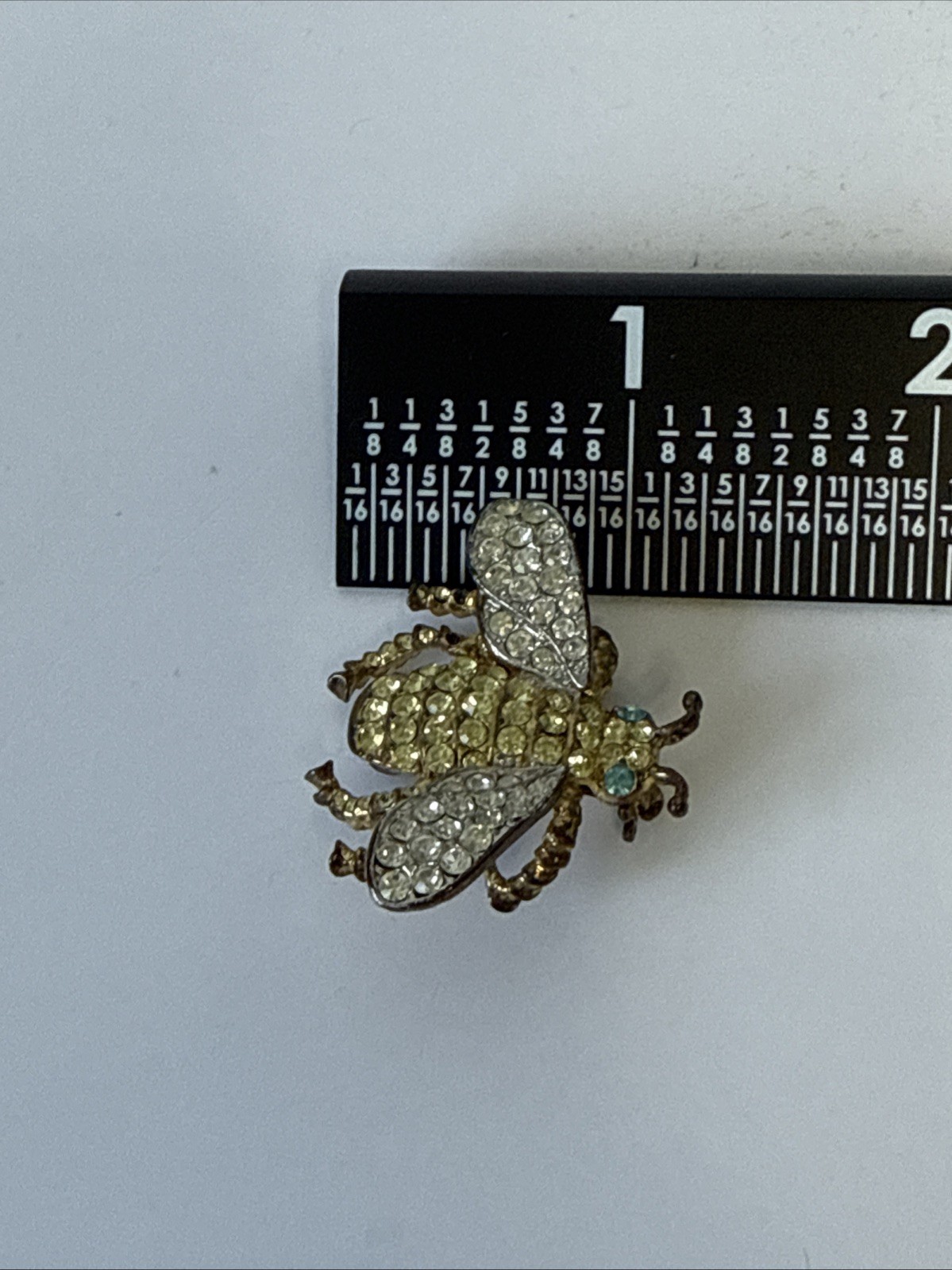 VTG Signed KJL Kenneth Jay Lane Rhinestone Bumble… - image 4