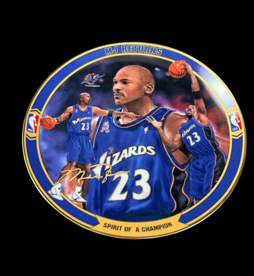 Bradford Exchange Michael Jordan Spirit of a Champion Plate Wizards Upper Deck