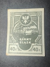 1921 GORNY SLASK EAST UPPER SILESIA POLISH INSURGENCY MINT IMPERF ISSUE POLAND