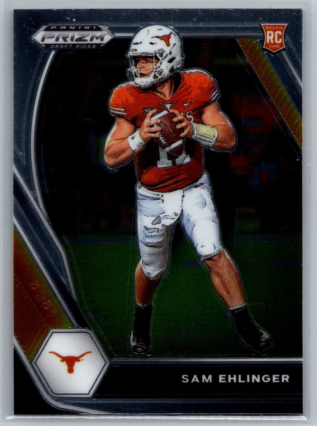2021 Panini Prizm Draft Picks Sam Ehlinger Base Rookie RC #131 Colts