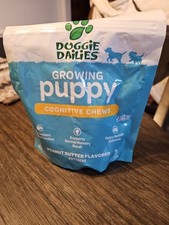 Doggie Dailies Cognitive Puppy Vitamins Ashwagandha Antioxidant 120 Chews 11/25