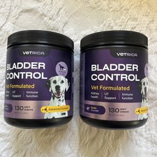  2 Dog UTI Treatment Bladder Control Cranberry Chews Cranberry Supplement 130ct