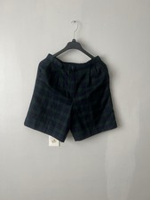 Vintage PENDLETON PLAID SHORTS Size 14 High Waisted 100 Wool
