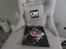 2 Olympus OM Film Camera Product Brochures OM System and OM-2 8.5" X 11"