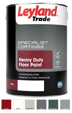 Leyland Trade Heavy Duty Floor Paint  - 2.5L & 5 Litre - All Colours