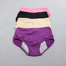 Woman Incontinence Period Panties High Waisted Women Large Stretch Brief 4 Pack