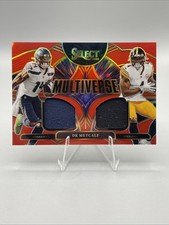 DK Metcalf 2025 Panini Select Multiverse Jerseys Red Prizm Dual Patch #MVJ-DKM