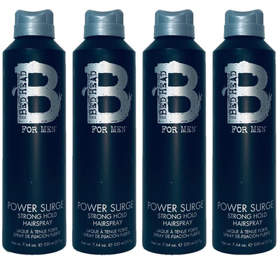 4 Bed Head for Men POWER SURGE STRONG HOLD HAIRSPRAY 7.64 oz ea (278)