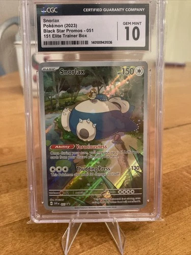 Pokemon Black Star Promo Snorlax 051 CGC 10 Gem Mint