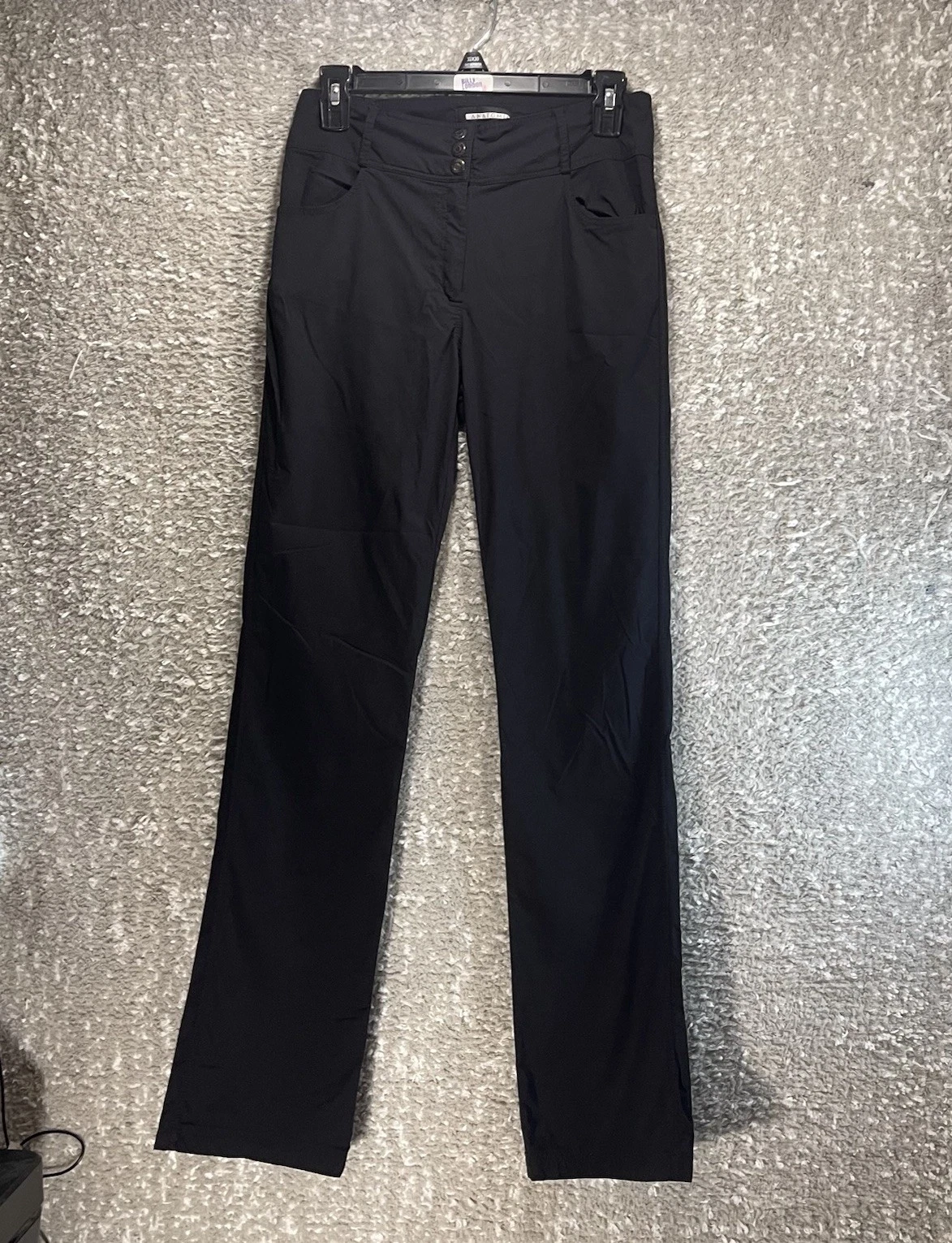 ANATOMIE Women Black M Performance Stretch Travel Pants Pockets Polyester