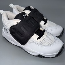 Under Armour PS Zone BB 2 Shoes White Black 3 Youth New