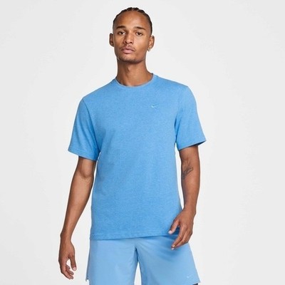 Nike Mens Dri-FIT Primary Training T-Shirt Blue Heather DV9831-412 Large NWT