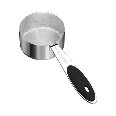 1PCS 1/4CUP(59ml) Dog Cat Food Scoop, Stainless Steel Measuring Cup, Metal Pe...