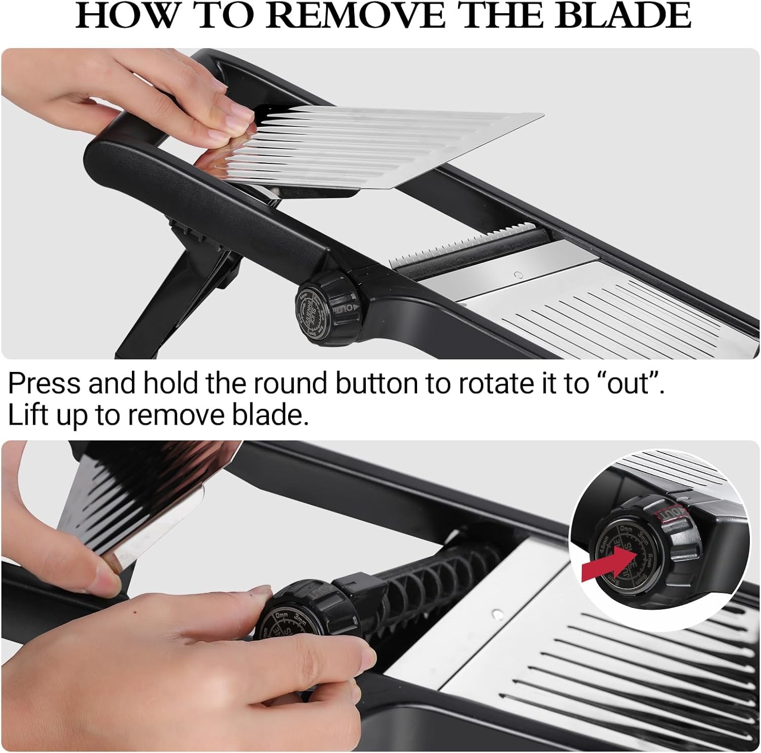 Adjustable Mandoline Food Slicer for Kitchen, Onion Potato Vegetable Cutter Set