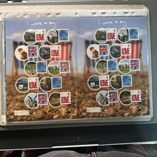 ROYAL MAIL STAMP SHEET FROM 2008. 20 FIRST CLASS STAMPS. FACE VALUE OF £36.