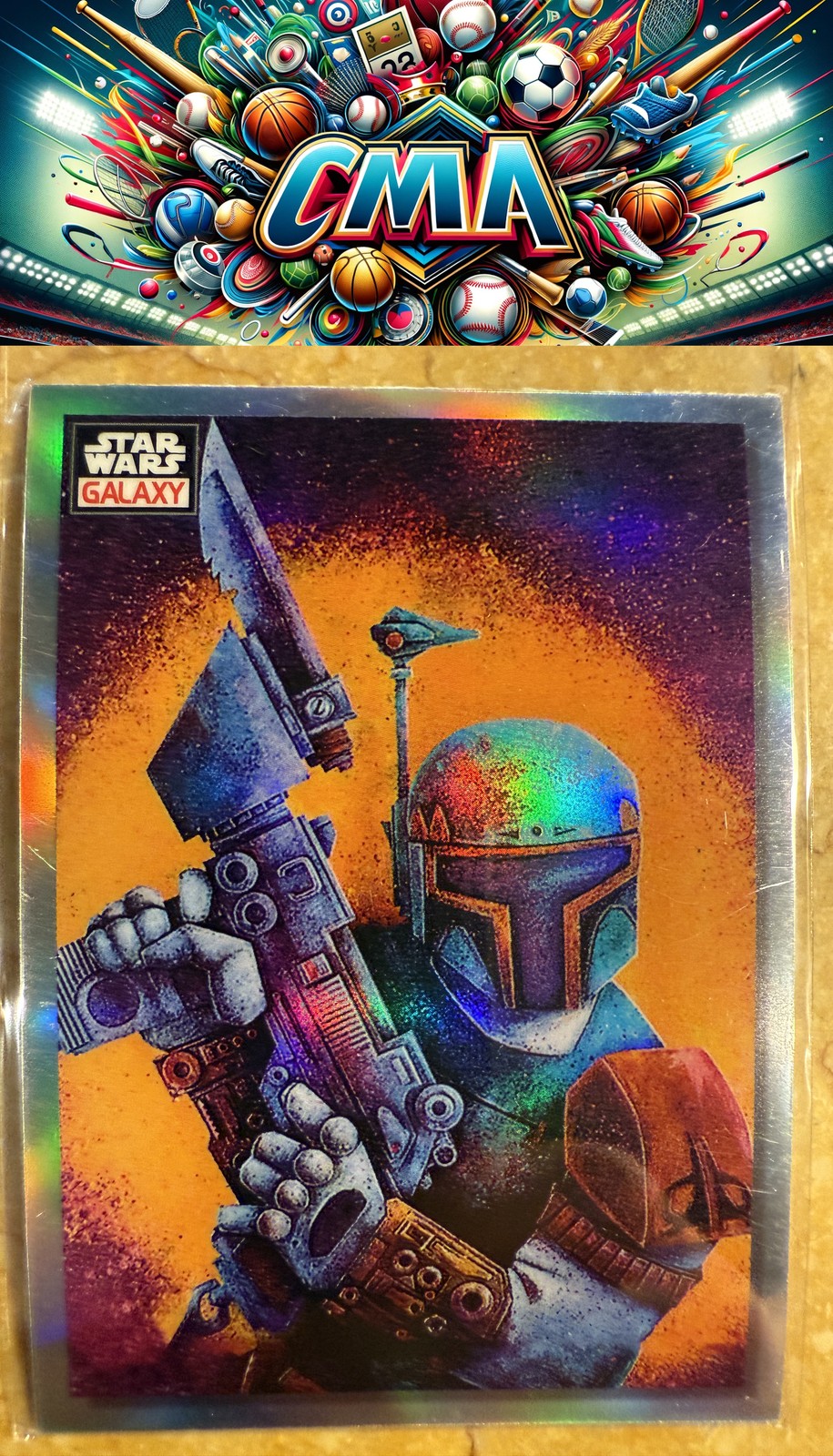 2023 Topps Chrome Star Wars Galaxy #26 On the Hunt Refractor