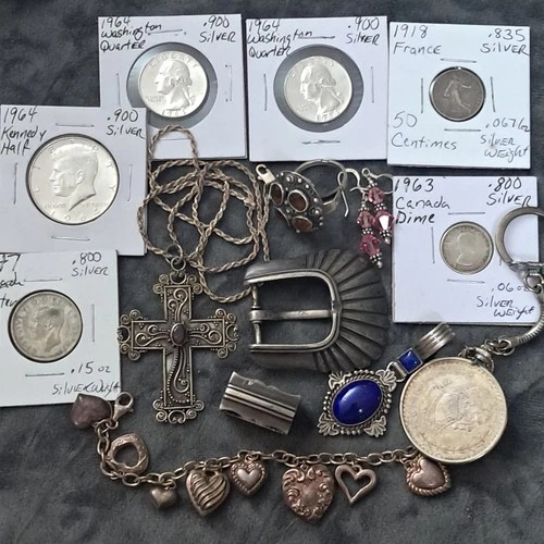 Silver NOT Scrap Lot & Coins 4 OZS SILVER Below Melt Price C DESCRIPTION