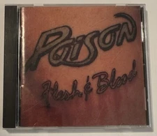 Music CD, Poison, Flesh & Blood, 1990 Enigma, VG Condition
