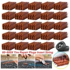 60~600Pc Tire Repair Plugs Self Vulcanizing Tubeless Seal Tire Repair Plug Patch
