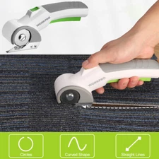 WORKPRO 4V Rechargeable Cordless Electric Scissors Cutting Shears Rotary Cutters