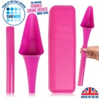 SHEWEE Larger Flexi + Case She Can Wee Urine Funnel for Camping, Festivals Pink