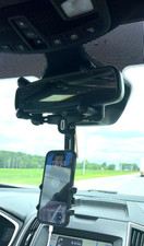 Rear View Mirror Phone Holder Rotatable Retractable Car Phone Holder Universal