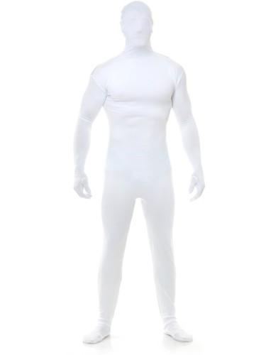 Adults Mens Womens White Team Spirit Bodysuit Costume - 第 1/1 張圖片