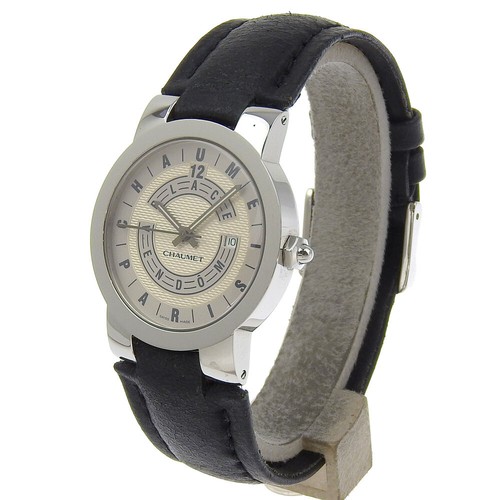 Chaumet 150th anniversary Vendome à prix réduit Watches SilverDial Stainless Steel/Embos...