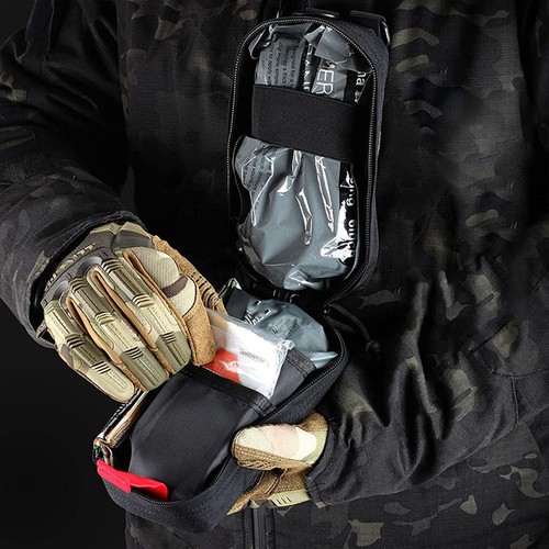 Camping Survival First Aid Kit Bag Military Tactical Holster Waist Bag Emergency - Picture 7 of 16