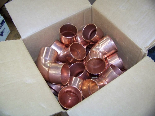 Lot of 15 Nibco Wrot Copper 90 Degree Elbow C X C 2"  9056400 New