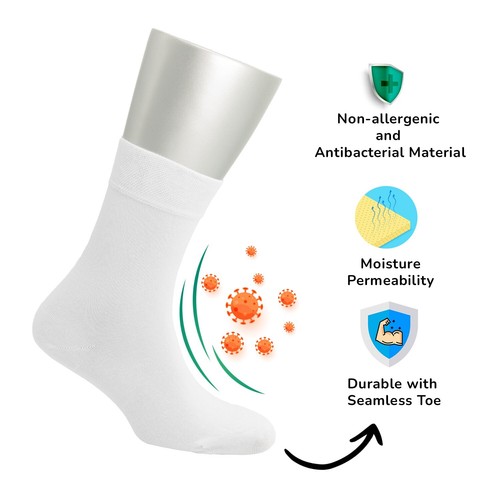 Cosyfeel® Women Crew Dress Socks 4-Pack Cotton Material Durable Seamless Toe - Picture 6 of 80