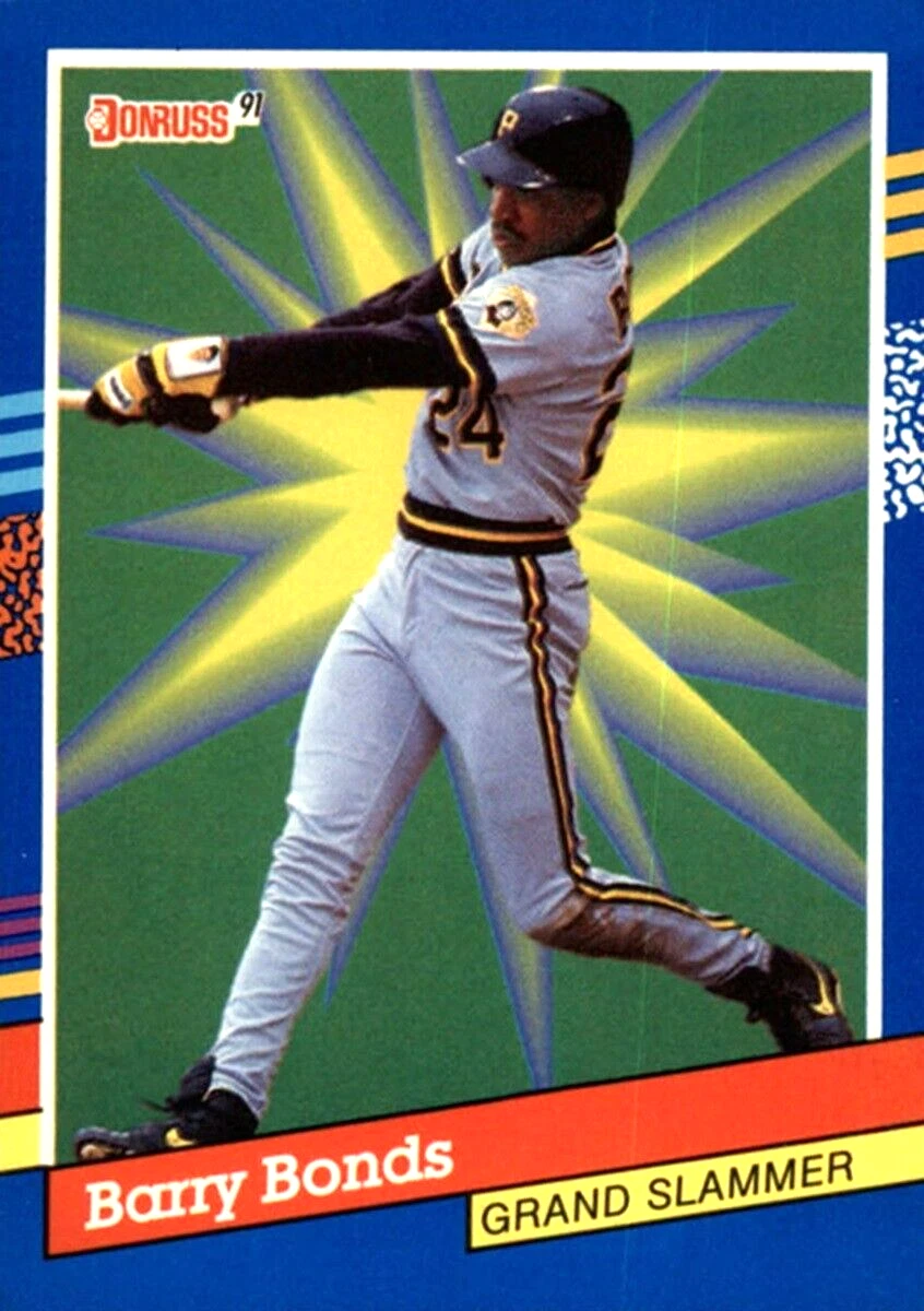 1991 Donruss Grand Slammers #5 Barry Bonds 3 Yellow Stripe Border Pirates