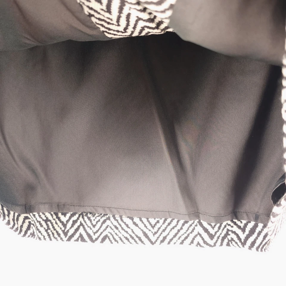 NUEVO CON ETIQUETAS LES COPAINS Falda Mezcla Lana Marrón Chocolate Crema Patrón IT 50 - US 16 Foto 4 de 4