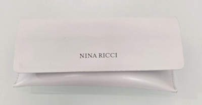 AUTHENTIC! NINA RICCI GLASSES-SUNGLASSES WHITE LEATHER CASE  display picture 1