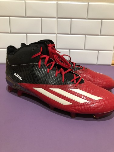 NUEVO CON CAJA Adidas Adizero TACOS DE FUTBOL Rojo y Negro Talla 15 Deportes Atléticos Fútbol - Imagen 4 de 8