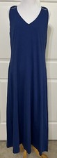 NWT Lauren Ralph Lauren size 10 indigo blue sleeveless A-line maxi dress $145