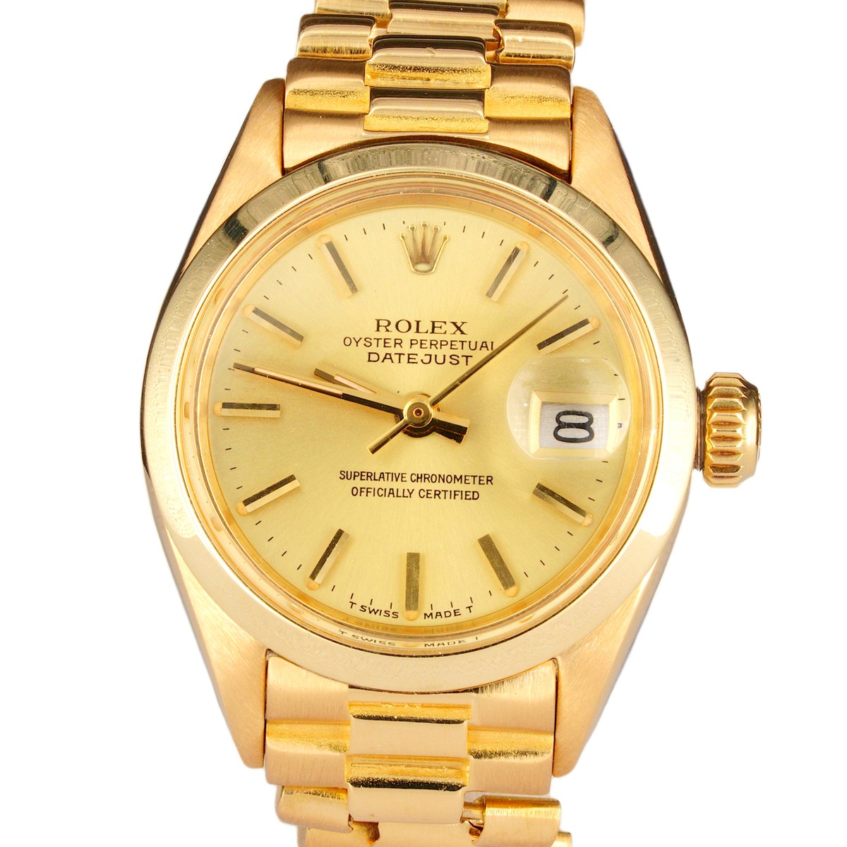 Ladies Rolex 18K Yellow Gold Datejust Watch Model Ref. 6916  display picture 1