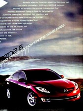 2009 Mazda 6 Power And Efficiency Original Magazine Print Ad 8.5 x 11"
