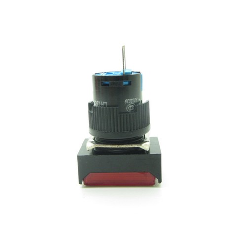5 × Red 16mm Push Button Switch Latching Lock Rectangle SPDT NO-COM-NC 3 Pin - Picture 5 of 7