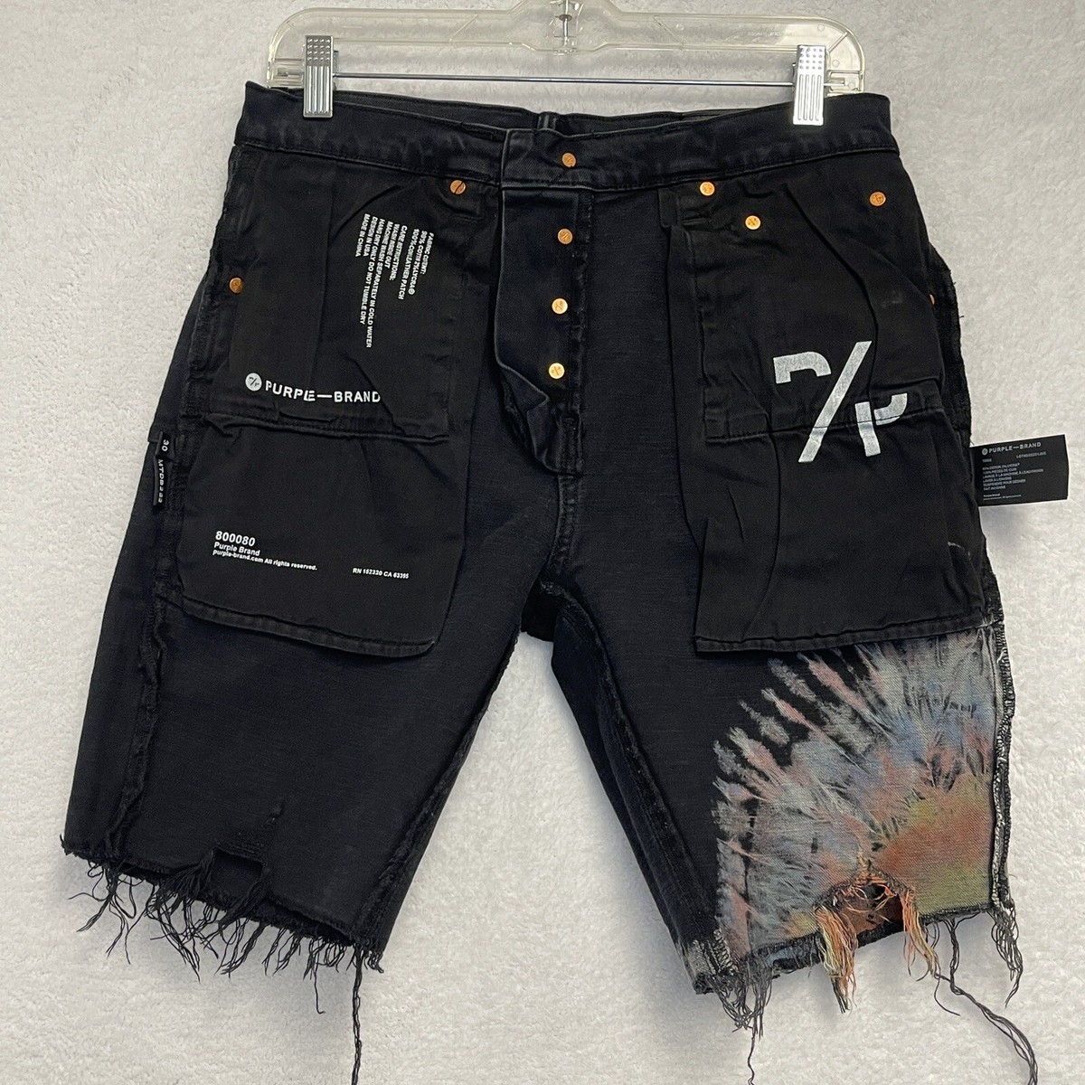 ★BADBLOOD★ Lion Patch Bermuda Denim Pants Black w-srt25-01 MUSINSA | BADBLOOD Lion Patch Bermuda Denim Pants - Black