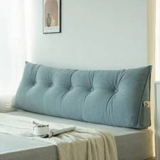 Soft Couch Bed Back Cushion Ergonomic Triangular Headboard Pillow for Relaxing